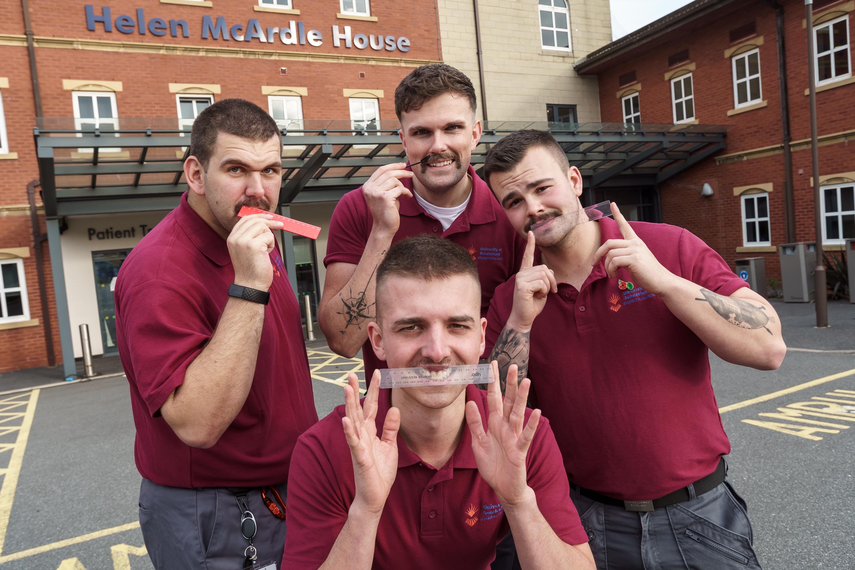 Paramedic Science students take part in Movember 